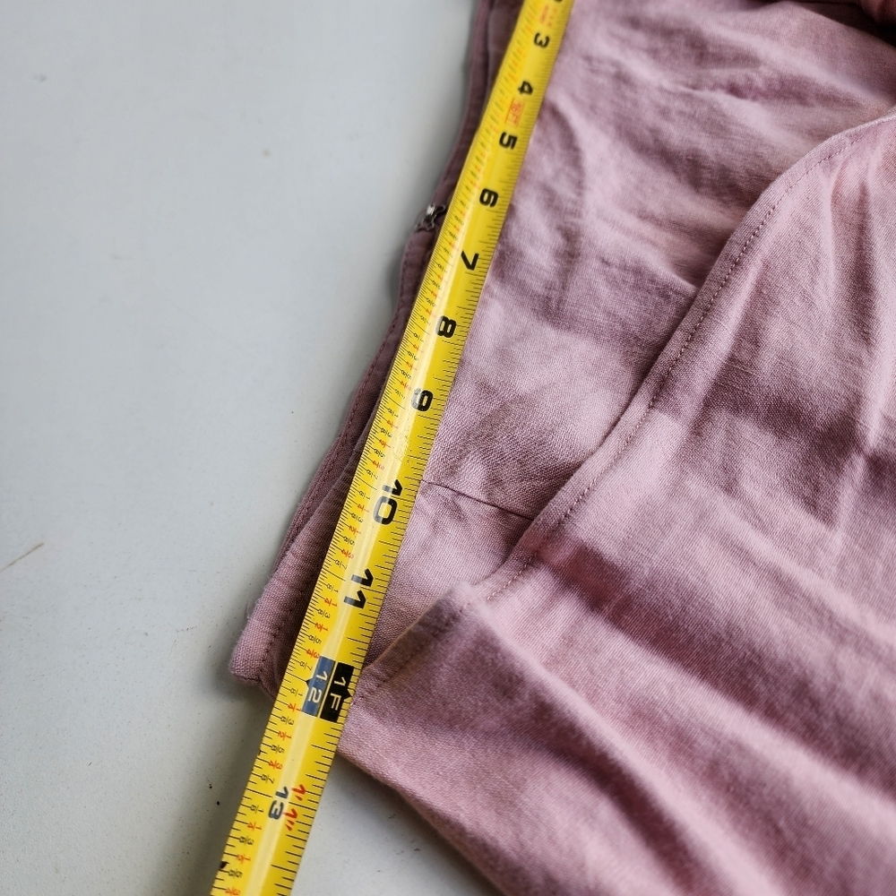 SHORE USA WOMEN'S WRAP SKIRT PINK Stretch LINEN $138 Viscose XS Sk8 - Picture 11 of 13